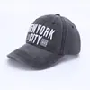 Gorra de béisbol NEW YORK transfronteriza algodón lavado hacer gorra vieja combinación de colores gorra de béisbol sombrero de ala ancha sombrero de ala curva venta al por mayor