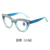 Gafas de Lectura Antiluz Azul para Fiesta con Diamantes Incrustados Estilo Cat-Eye Europeas y Americanas Estilo Callejero Retro Moda Tendencia Gafas de Lectura