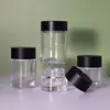 Botella de Vidrio Transparente para Crema de 20g Botella de Crema Facial de 50g Botella Sellada para Crema de Ojos Botella Portátil para Maquillaje y Productos de Cuidado de la Piel