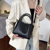 Nuevo Bolso de Cubo con Bufanda Bolso de Hombro Versátil para Viajero Bolso Pequeño Bolso de Mano Tejido Sentido de Alta Gama Gran Capacidad Bolso Cruzado
