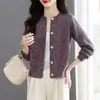 Nueva Colección Otoño/Invierno 2026: Elegante y versátil suéter de punto tipo cárdigan para mamás, top corto de otoño para mujeres