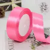 Cinta de Satén Colorida de 2.5 cm 91 m Cinta para Empaquetar Pasteles de Flores Cinta para Envolver Regalos con Bolsa de Tela Lazo para Manualidades