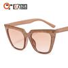 Gafas de gato coloridas con estilo, nuevas gafas de sol para damas europeas y americanas 9087, gafas de sol Joker de moda transfronteriza al por mayor