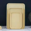 Bandeja de Paja de Trigo Juego de Té para el Hogar Bandeja para Taza de Té Bandeja Rectangular para Frutas Bandeja de Almacenamiento Bandeja para Piezas de Rompecabezas Infantiles