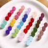 Estilo coreano estilo dulce colorido acrílico piercing pasador redondo para oreja pendientes diy tachuelas para orejas accesorios de joyería venta al por mayor