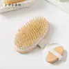 Cepillo de Baño con Cerdas Naturales Mango Largo Antideslizante Masajeador Exfoliante para Espalda Limpieza de Baño en Casa