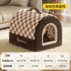 Casa Nido Invierno Espesada Cálida Gato Encerrado Seguro Nido Casa de Gato Cama de Gato Nido para Dormir Gato Nido