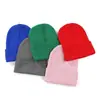 Gorro tipo Pullover Grande de Amazon, Gorro de Punto Liso con Etiqueta Tejida, Gorro de Lana Acrílica, Gorro de Invierno Estilo Europeo y Americano con Logo Bordado