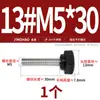 Tornillos de Cabeza Redonda de Acero Inoxidable 304 Chapados en Oro, Retorcidos a Mano, con Mango de Goma Redondo de Textura Recta M3M4M5M6M8M10