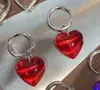 Celebridad de Internet Nueva Popular Color Coreano Aretes de Corazón Aretes de Aro Sentido Avanzado Exquisitos Aretes Coloridos