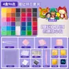 Kit de contas com 264 cores em estoque, pacote completo de materiais, quebra-cabeça DIY 3D com contas de fusão, brinquedo educativo