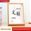 Moldura de foto oca de MDF personalizada de fábrica, placa de densidade, moldura de quadro tridimensional para caligrafia, caligrafia e pintura, vários tamanhos personalizados