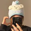 Gorro Secador de Pelo de Cachorro Lindo para Mujer, Absorbente y de Secado Rápido, Toalla de Pelo para Lavar el Cabello, Uso en Casa para Adultos, Gorro de Ducha de Felpa de Coral Engrosado