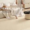 Alfombra para Sala de Estar, Lavable y Limpiable, Estilo Vintage Crema, Lujo Ligero Francés, Alfombrilla de Piso para Sofá de Dormitorio de Gama Alta, Cobertura Completa de Área Grande