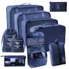 2025 Novas Sacolas Organizadoras Populares para Cosméticos, Mudança, Viagem, Conjunto de Sete Peças para Roupas, Colchas, Roupa Íntima, Desktop Atacado