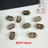 Cristal de Té Natural Prisma Hexagonal de Doble Punta Cuentas Sueltas Accesorios DIY Pulsera Original Accesorios para Collar Cuentas Espaciadoras Cuentas Individuales
