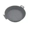 Bandeja de silicona para hornear en freidora de aire, de grado alimenticio, bandeja de silicona resistente a altas temperaturas para cocinar al vapor, posavasos, molde especial para hornear pasteles