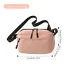 Bolsa Quadrada Pequena Bolsa Transversal de Cintura Unissex Impermeável Espessada Grande Capacidade Zíper Duplo Para o Trabalho Casual Versátil Bolsa de Ombro Único