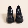 Sapatos Soltos da Moda Nova Primavera e Outono, Sapatos de Couro Pequenos de Sola Grossa, Sapatos de Plataforma Curtos Estilo Britânico, Mocassins Versáteis, Modernos