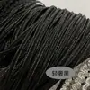 0.3/0.5cm Negro Blanco Oro Plata Rojo Banda de Fuelles Banda Cóncava Cuerda Delgada Banda de Espiga Adorno para Ropa Cheongsam Oro Profundo