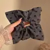 Goma de Pelo Oversize de Zhao Lusi para Mujer, Lazo de Pelo Retro de Gama Alta para Otoño e Invierno, Cuerda para el Pelo Floral de Estilo Perezoso
