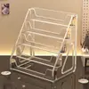 Soporte de Exhibición de Acrílico con Múltiples Niveles para Tarjetas, Papel de Arte y Mercancía