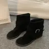 Botines Cortos Retro de Piel Suave con Punta de Tira para Mujer 2026 Nuevo Verano Nicho Versátil Moda Sandalias Planas