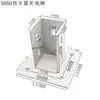 Perfil de Alumínio Industrial Suporte de Pé Quadrado Fixo Base de Grade de Piso Pé de Suporte Grande Pé de Casco Quadrado