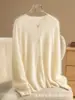 Cardigan Top de Cachemira 100% Pura Felpa Real Perla Artificial Blanco Plateado Forma de Media Bola Redonda Perla Artificial de Concha