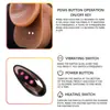 Dildo Vibrador Retráctil Eléctrico Calefactor con Forma de Pene Negro para Hombres Dispositivo de Masturbación Femenina Juguete Sexual al por Mayor