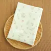 Em Estoque, Tecido Sarja de Algodão Escovado, Xadrez Desenho Animado Floral, Roupas Infantis, Tecidos para Roupas de Casa