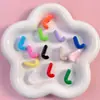 Cuentas Acrílicas con Letras Inglesas y Agujero Grande al por Mayor para Cadenas de Teléfono DIY, Llaveros, Colgantes para Bolsos y Materiales para Accesorios