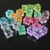 Cubos de hielo simulados de 1.8 cm, accesorios cuadrados coloridos para fotografía, accesorios hechos a mano para bricolaje, fábrica de cajas sorpresa de cubos de hielo