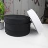 Venta al por mayor de fábrica de bandas elásticas de goma negras, accesorios para ropa, bolsas, correas tejidas elásticas sin lanzadera, cinturón con forma