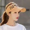 Sombrero para Mujer Sombrilla Sombrero Protector Solar Verano Estilo Coreano de Moda Techo Pico de Pato Moda Verano Parte Superior Abierta Popular en Internet Sombrero de Sol
