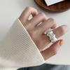 Anillo Estilo Coreano Estilo Guapo Moda de Industria Pesada para Mujer Moderno Guapo Moderno Fresco Celebridad de Internet Personalidad Versátil de Moda Apertura Ajustable