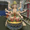 1m Estátua de Doom Yuanjun Doujin Minjun Resina Fibra de Vidro Estátua de Buda Adoração ao Templo 1,46m 1,8m