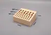 Soporte de almacenamiento DIY de cuero para herramientas para artesanías de cuero, tallado de cuero, punzonado y punzones, hecho de madera de pino, con 46 o 98 agujeros