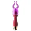 Brinquedos adultos femininos mini carregamento USB pequeno bastão AV massageador vibrador do ponto G bastão vibratório mini ovo vibratório