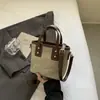 La Popular Bolsa Bandolera Tipo Cubo de Este Año para Mujer 2025 Nueva Moda Bolso de Hombro de Contraste Bolso Cruzado de Nicho de Gama Alta