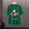 Nova camiseta de manga curta masculina verão coreano estilo moderno simples meia manga top Hong Kong estilo frouxo casual moda marca t-shirt