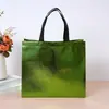 Bolsas de Mano de Tejido No Tejido con Estampado, Bolsas de Compra de Tejido No Tejido Coloridas con Láser, Bolsas de Empaque Personalizadas, Bolsas de Regalo para Tienda de Zapatos para Mujer