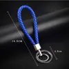 Llavero Creativo de Cordón Tejido de Cuero PU para Hombre Llavero de Cuero para Coche Llavero de Cuero Fabricante Mayorista