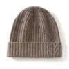 Gorro de Punto de Cachemira Nuevo para Otoño e Invierno Gorro de Lana para Mujer Gorro Grueso Cálido Rombo Versátil Gorro para el Frío con Puño Gorro Grueso