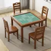 Fabricante Popular Alemán 2026 Mesa para Romper Huevos de Madera Maciza Mesa de Mahjong Frotada a Mano Sala de Ajedrez y Cartas Simple para el Hogar Mesa de Ajedrez y Póker