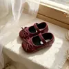 Zapatos de Cuero Estilo Ballet para Niñas 2026 Primavera y Otoño Nuevos Lazos Zapatos de Princesa para Actuación de Bebé Suela Suave Mocasines