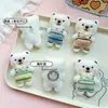 Nuevos Overoles de Peluche Accesorios de Muñeco Oso Broche Lindo de Dibujos Animados Decoración DIY Mochila de Estudiante Juguete