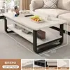 Mesa de centro e rack de TV para sala de estar em casa, mesa de centro moderna minimalista de luxo leve, mesa lateral econômica para apartamentos pequenos e imóveis para aluguel