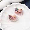 Gato de Dibujos Animados Lindo Cuentas Sueltas de Agujero Recto DIY Cadena para Teléfono Llavero Accesorios Acrílicos Cuentas Adecuadas para Decoración de Bolígrafos