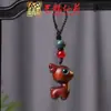 Pingente de Celular Yiluping'An Cervo de Sândalo Chaveiro de Carro Pingente de Celular de Madeira Chaveiro Fofo para Homens e Mulheres